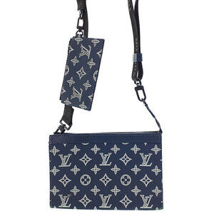 Louis Vuitton Monogram Shadow Black Gaston Wearable Wallet Shoulder Bag
